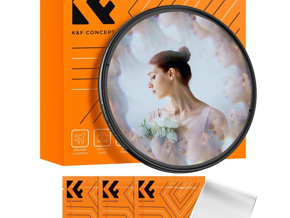 K&F Concept 77mm Kaleidoscope Lens Filter with 3pcs Cleaning Cloths Nano B Series