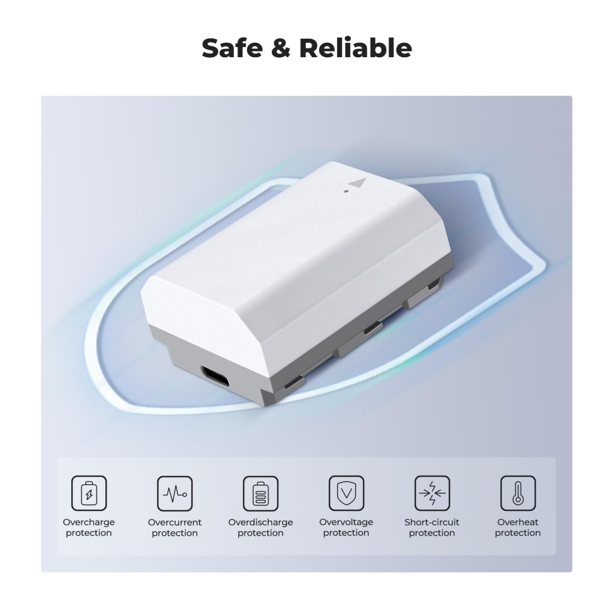 K&F Concept NP-FZ100 2600mAh Battery With Type-C Fast Charging, Compatible with Sony (KF28.0034) - Image 4