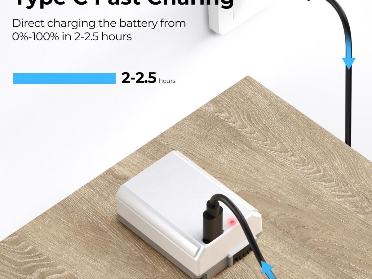 Alternative view of K&F Concept NP-FW50 1100mAh Battery With Type-C Fast Charging, Compatible with Sony (KF28.0026)