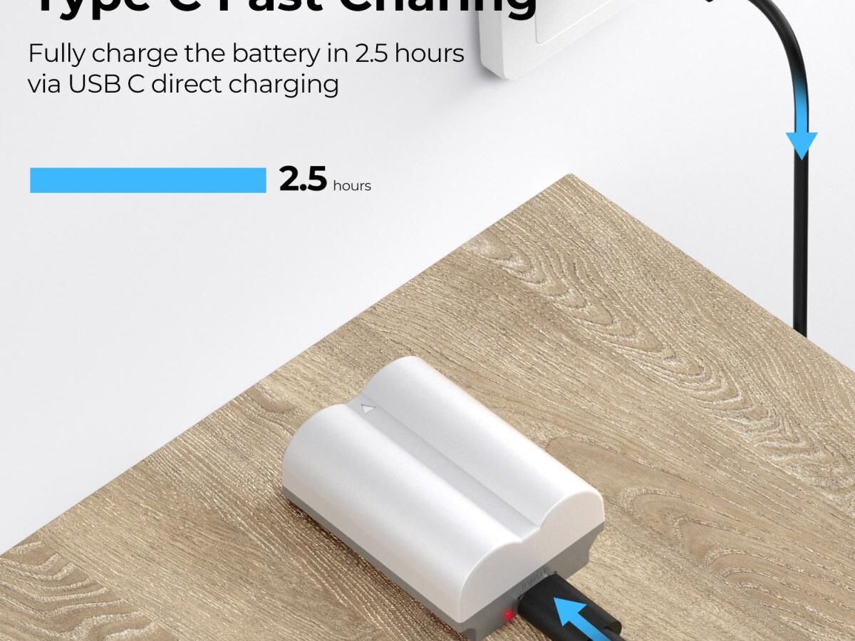 Alternative view of K&F Concept NP-W235 2400mAh Battery With Type-C Fast Charging, Compatible with Fujifilm (KF28.0025)