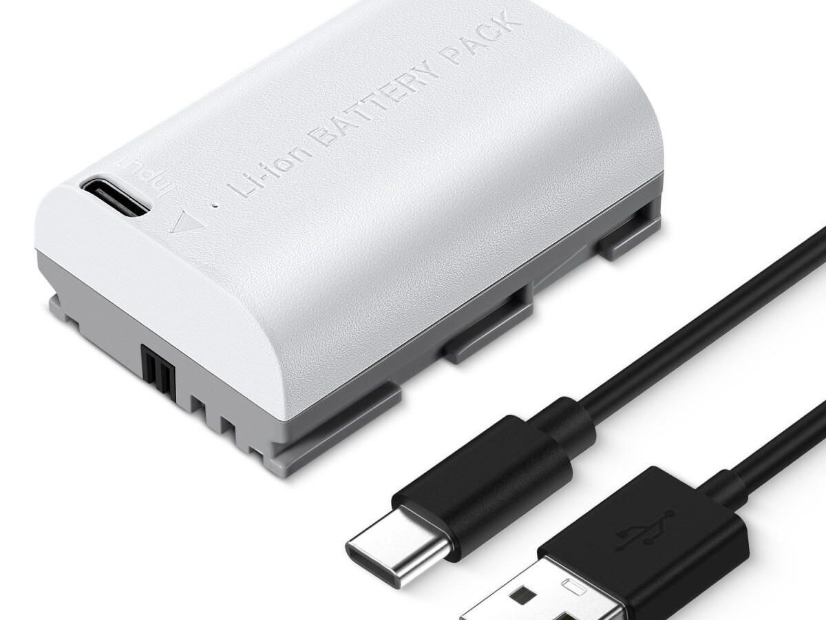 K&F Concept LP-E6NH 2600mAh Battery With Type-C Fast Charging, Compatible with Canon (KF28.0033)
