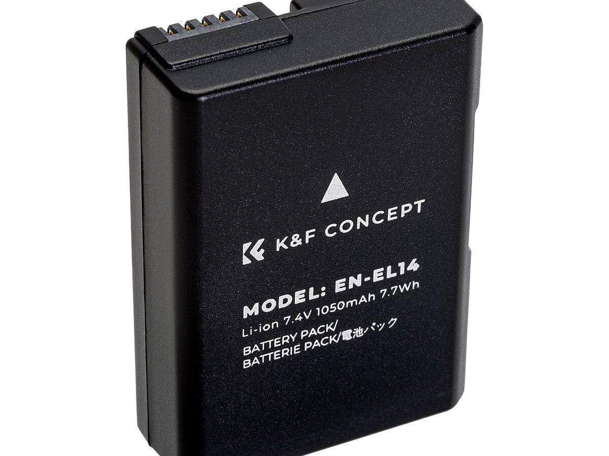 K&F Concept EN-EL14 1050mAh Battery, Compatible with Nikon (KF28.0020V1)