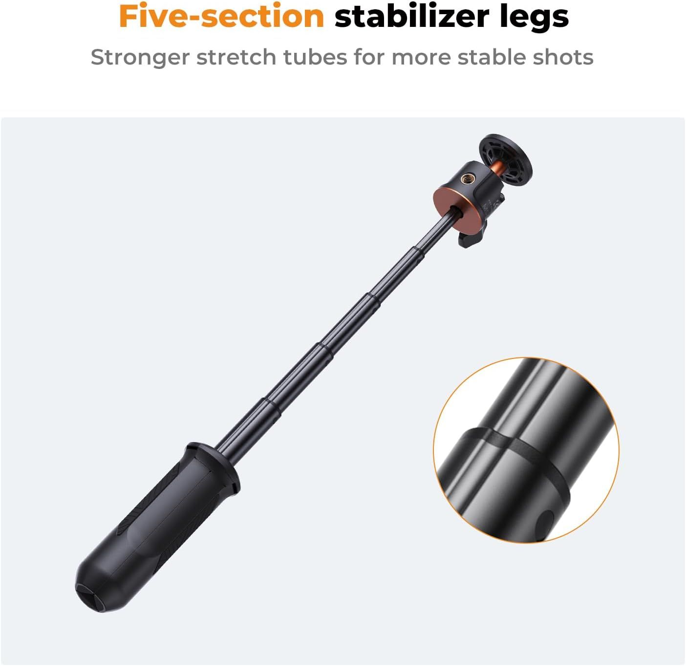 K&F Concept MS09 Selfie and Extention Deskop Tripod with Bluetooth Remote Control (KF09.128V3) - Image 4