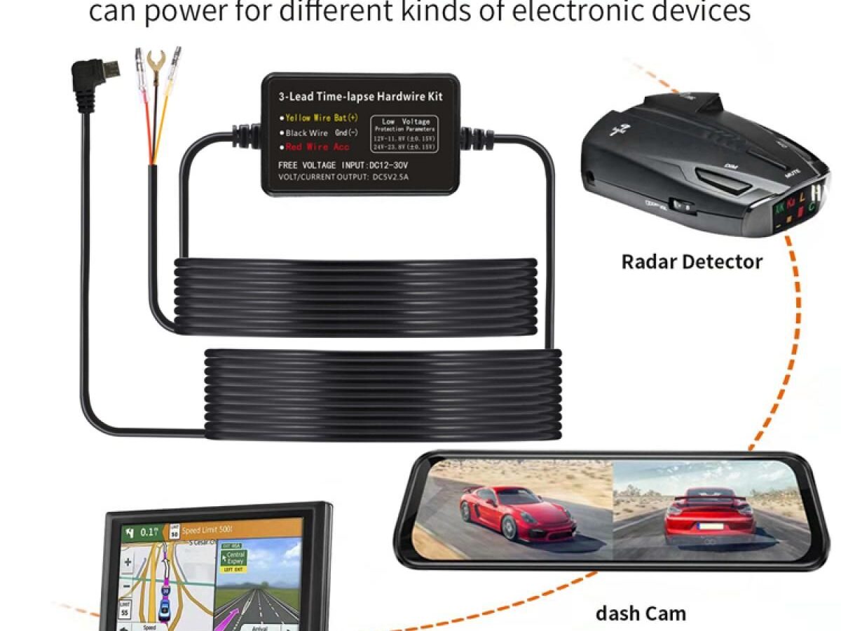 Alternative view of K&F Concept Dash Cam Type-C Hardwire Kit GW41.0100