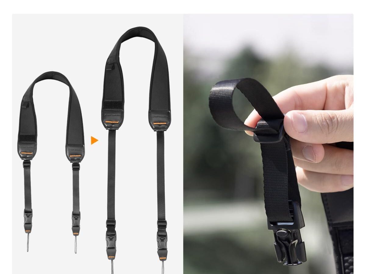 Alternative view of K&F Concept Urban Wander 01 Camera Neck Strap Black KF13.184