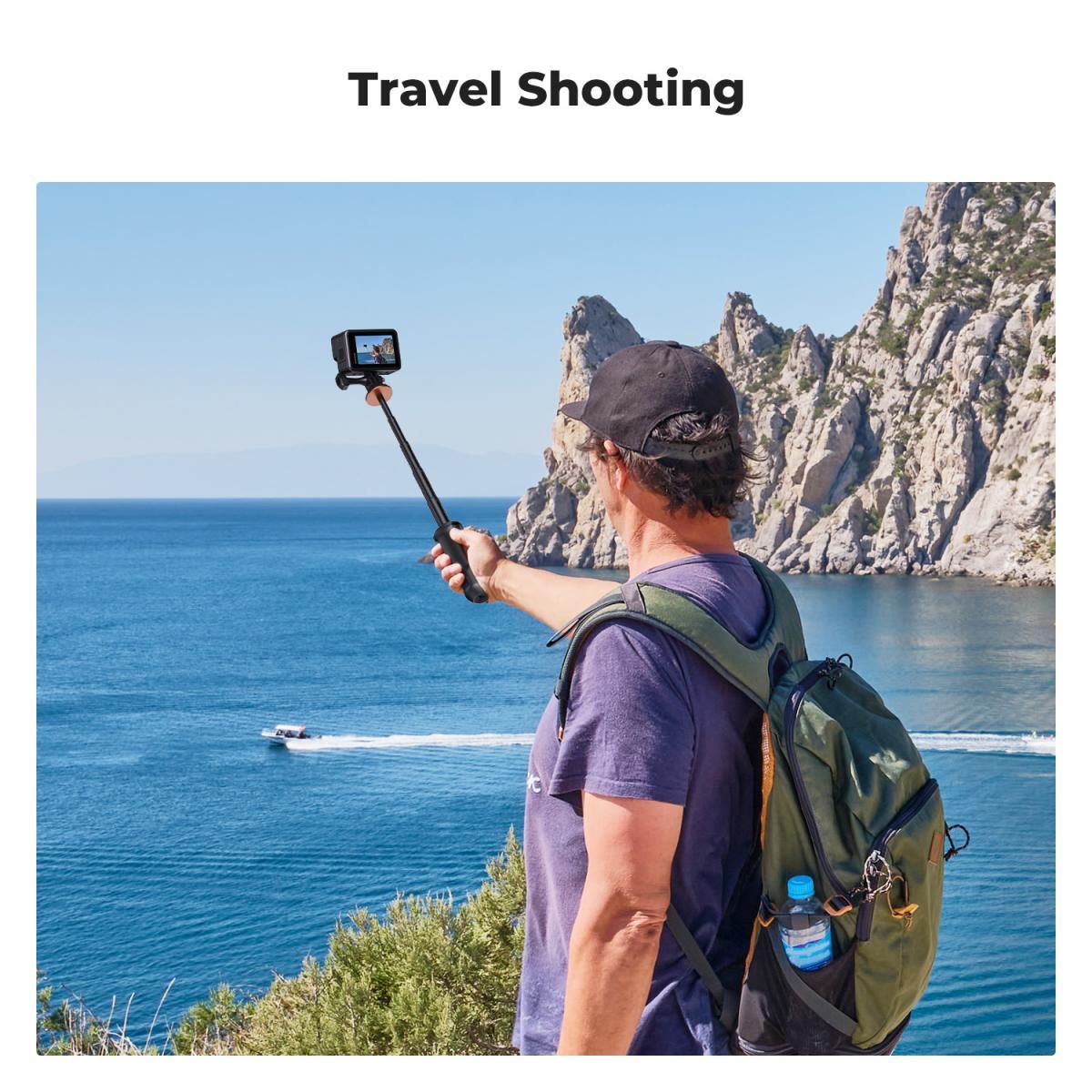 K&F Concept MS10 Selfie Stick Tripod 33.5cm Compatible with Akaso, Insta360, GoPro, DJI Action Camera KF09.133V3 - Image 4
