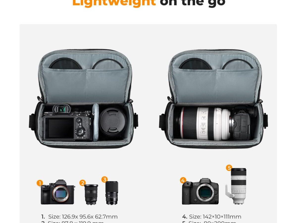 Alternative view of K&F Concept Urban Wander 05 Camera Shoulder Bag Small Black (KF13.179)