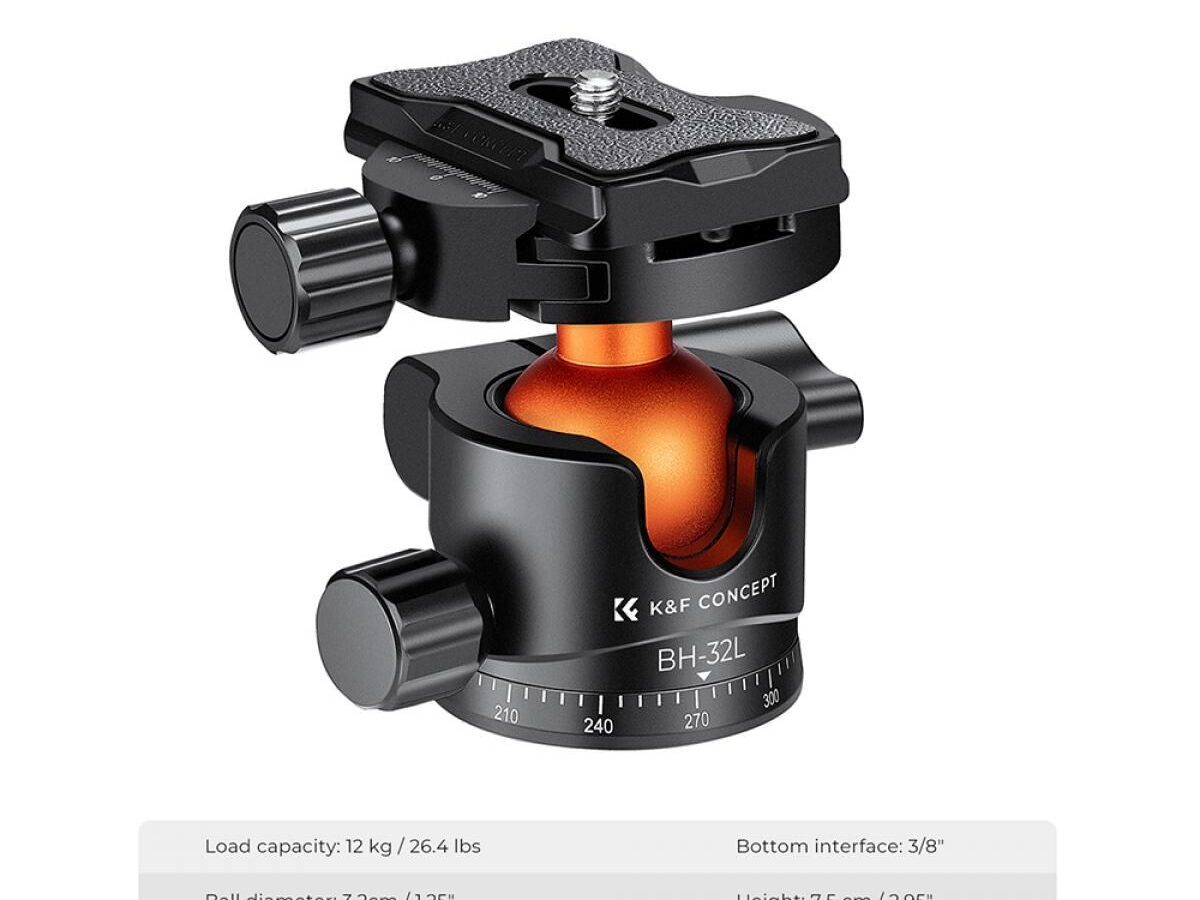 Alternative view of K&F Concept BH-32L Ball Head KF31.042V1