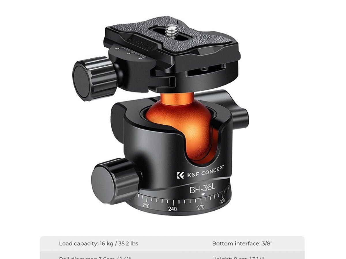 Alternative view of K&F Concept BH-36L Ball Head KF31.044V1