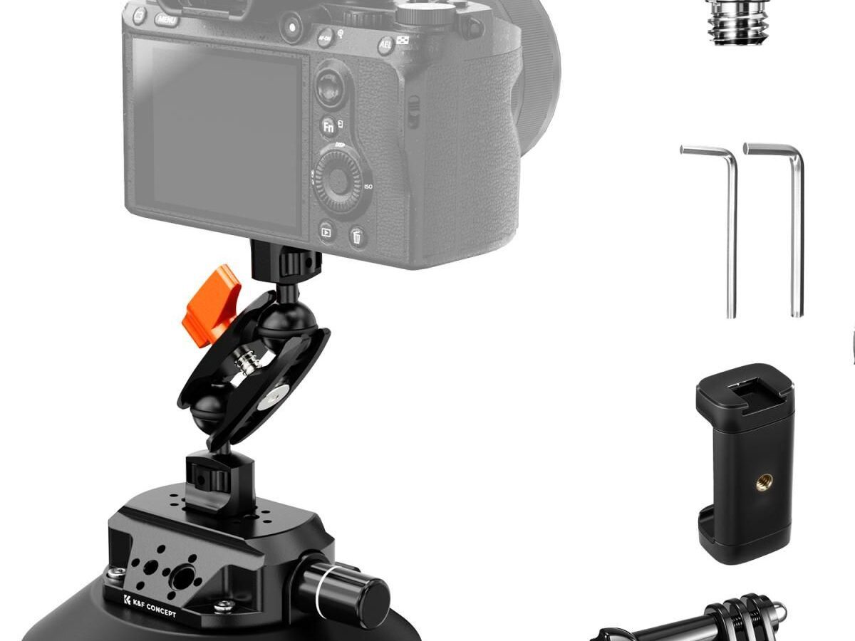 K&F Concept MS46 6" Βεντούζα με Magic Arm για Action Cameras, DSLR & Mirrorless KF31.136
