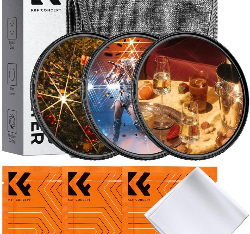 K&F Concept 52mm Star Filters 3pcs Set 4/6/8 Points (SKU.2128V1)