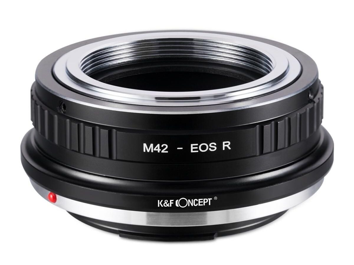 K&F Concept M42 Lens to Canon EOS R Camera Mount Adapter, Manual Focus (KF06.382)