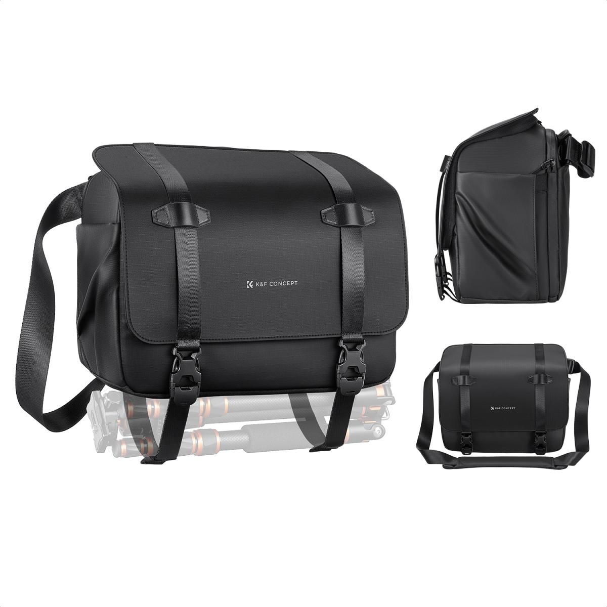 K&F Concept KF13.163 Τσάντα Φωτογραφικής Μηχανής Sling 10L Crossbody-Shoulder Camera Bag Urban Wander 10 (Μαύρο)