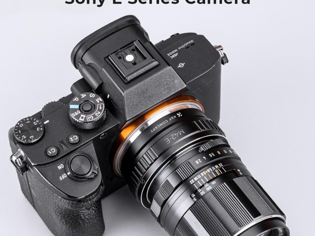 Alternative view of K&F Concept M42 Lens to Sony E Camera Mount Adapter, Manual Focus (KF06.067)