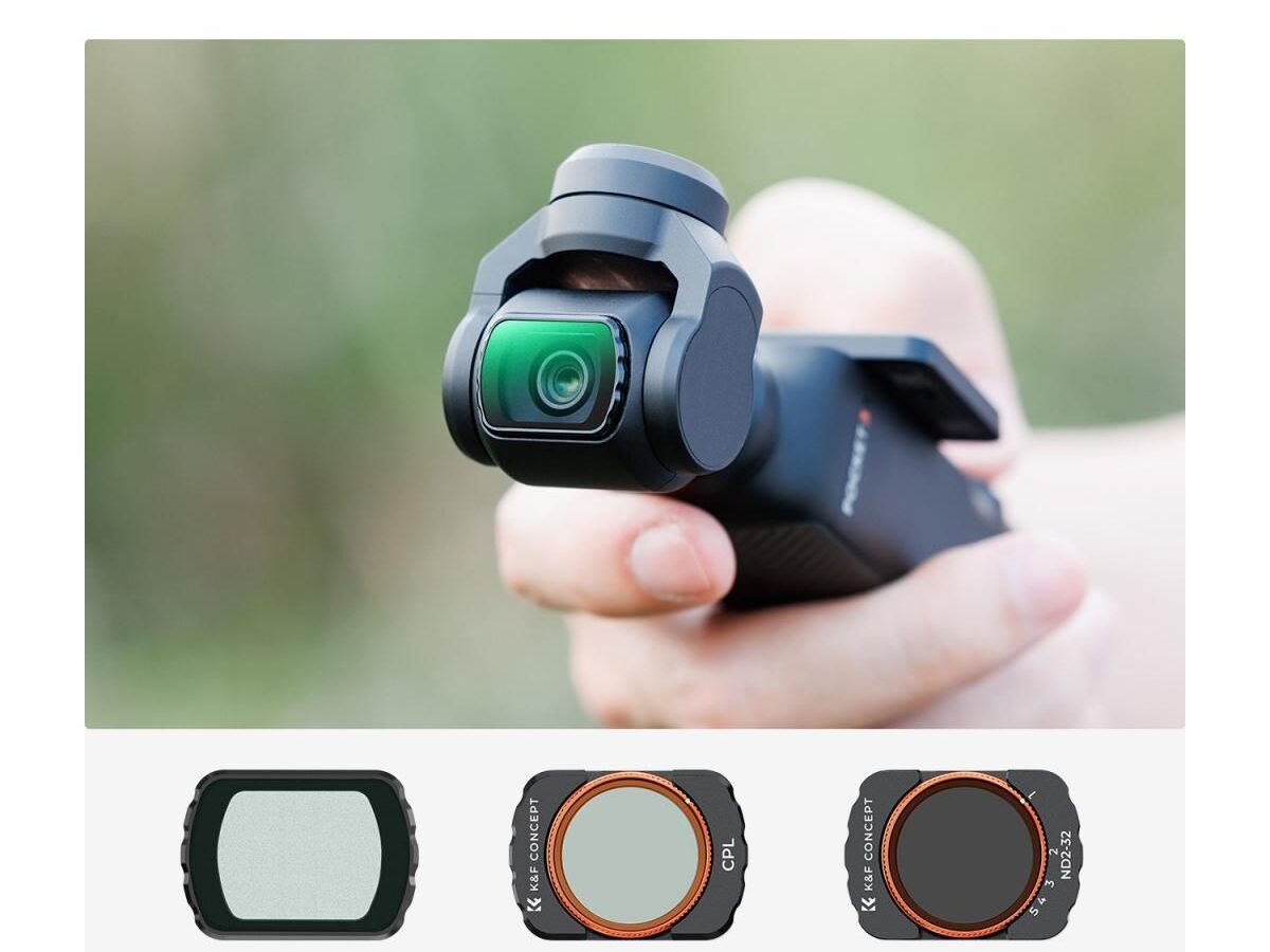 Alternative view of K&F Concept SKU.2148 Magnetic CPL+ Black Diffusion 1/4 + ND2-32 Filter Set for DJI Osmo Pocket 3 και Osmo Pocket 4