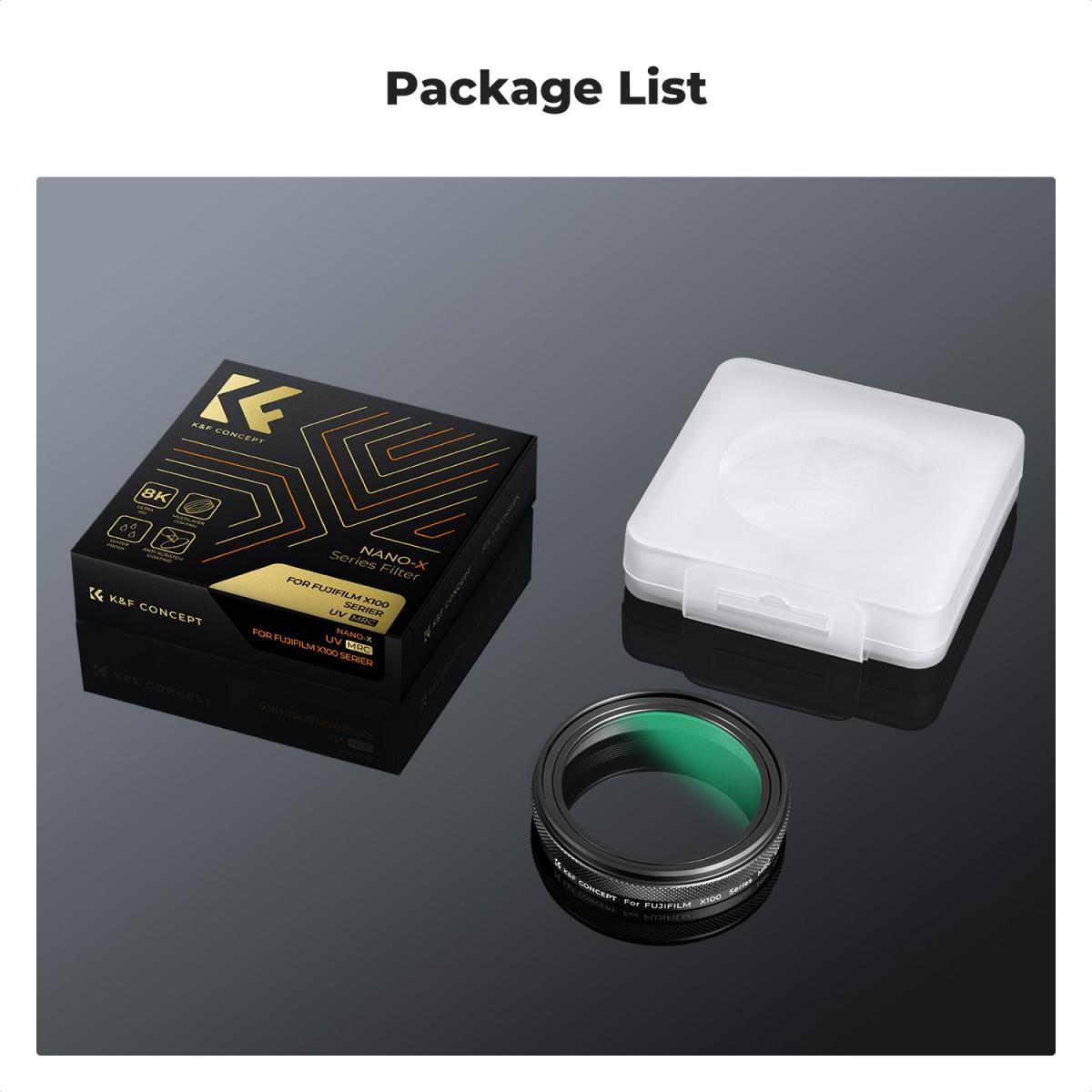K&F Concept Black Mist 1/4 Φίλτρο για Fujifilm X100, X100F, X100S, X100T, X100V, X100VI (KF01.2883V1) - Image 5