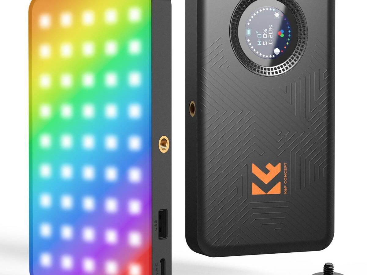 K&F Concept RGB Video Light: 5000mAh Portable Camera Light για YouTube & Vlogging (KF34.052)