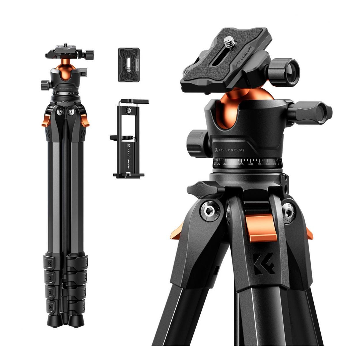 K&F Concept A305A1+BH-40 Φωτογραφικό Τρίποδο Αλουμινίου με Κεφαλή