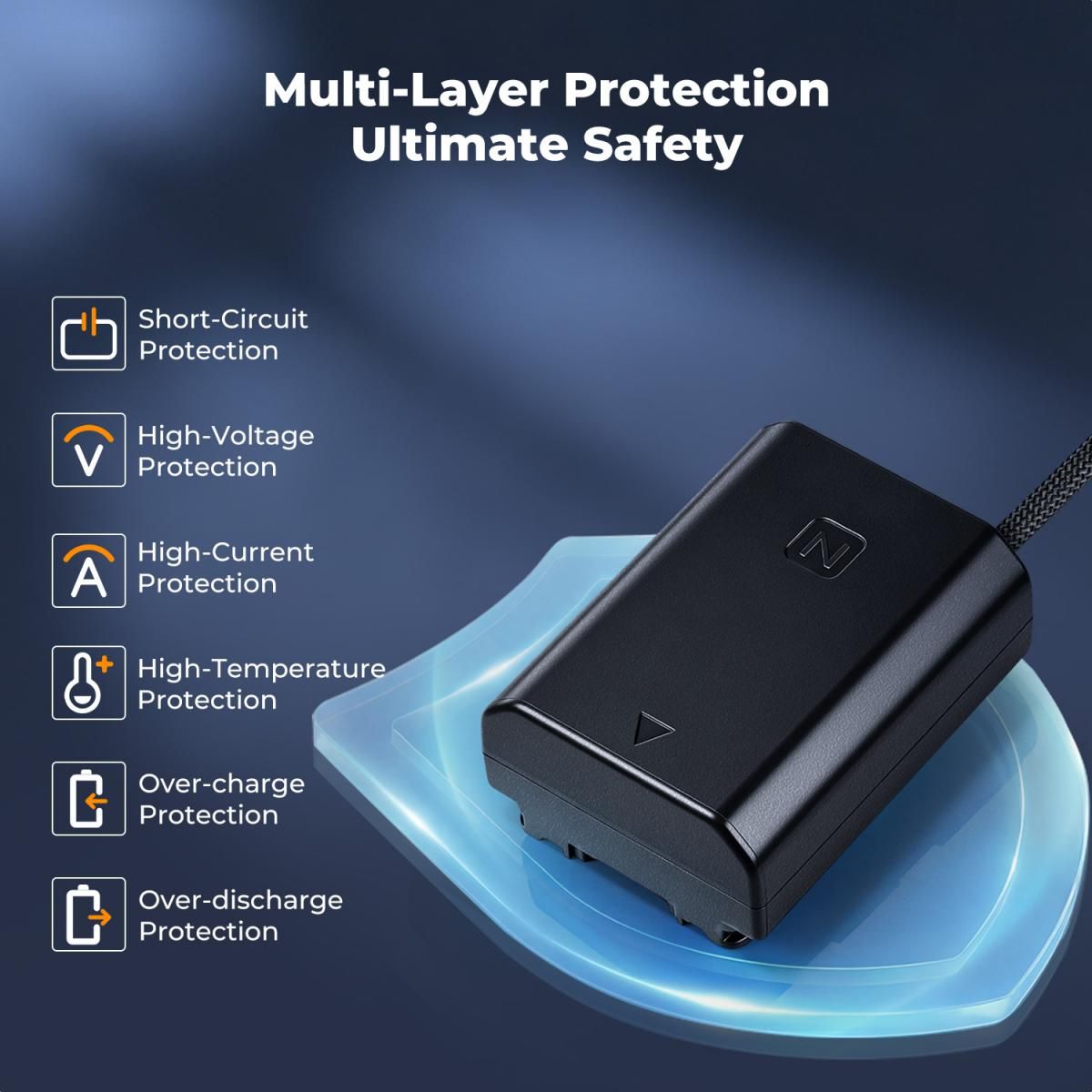 K&F Concept Dummy Battery NP-FZ100 με Καλώδιο D-Tap (KF28.0151) - Image 4