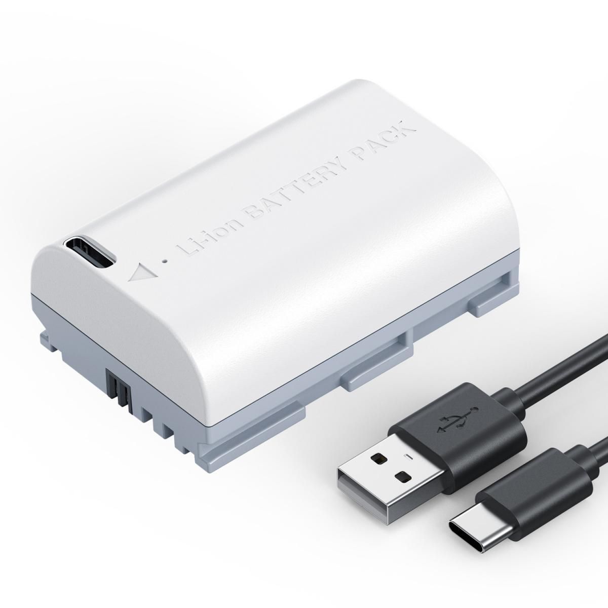 K&F Concept Μπαταρία LP-E6P 2520mAh USB-C για Canon EOS R6 Mark III και Άλλες Canon (KF28.0131)