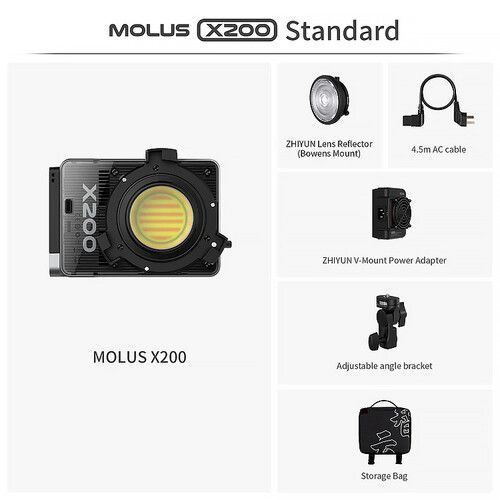 Alternative view of Zhiyun Molus X200 Bi-Color COB LED Light