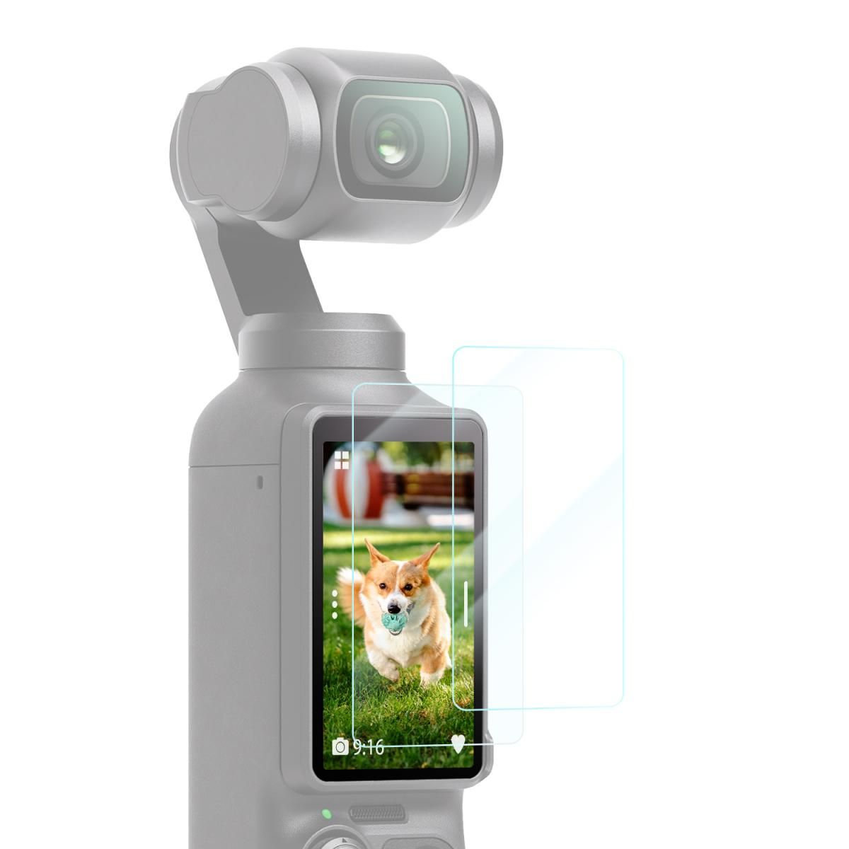 K&F Concept 2-Pack Tempered Glass 9H για Προστασία Οθόνης για DJI Osmo Pocket 4/4P/3 (KF20.0019)