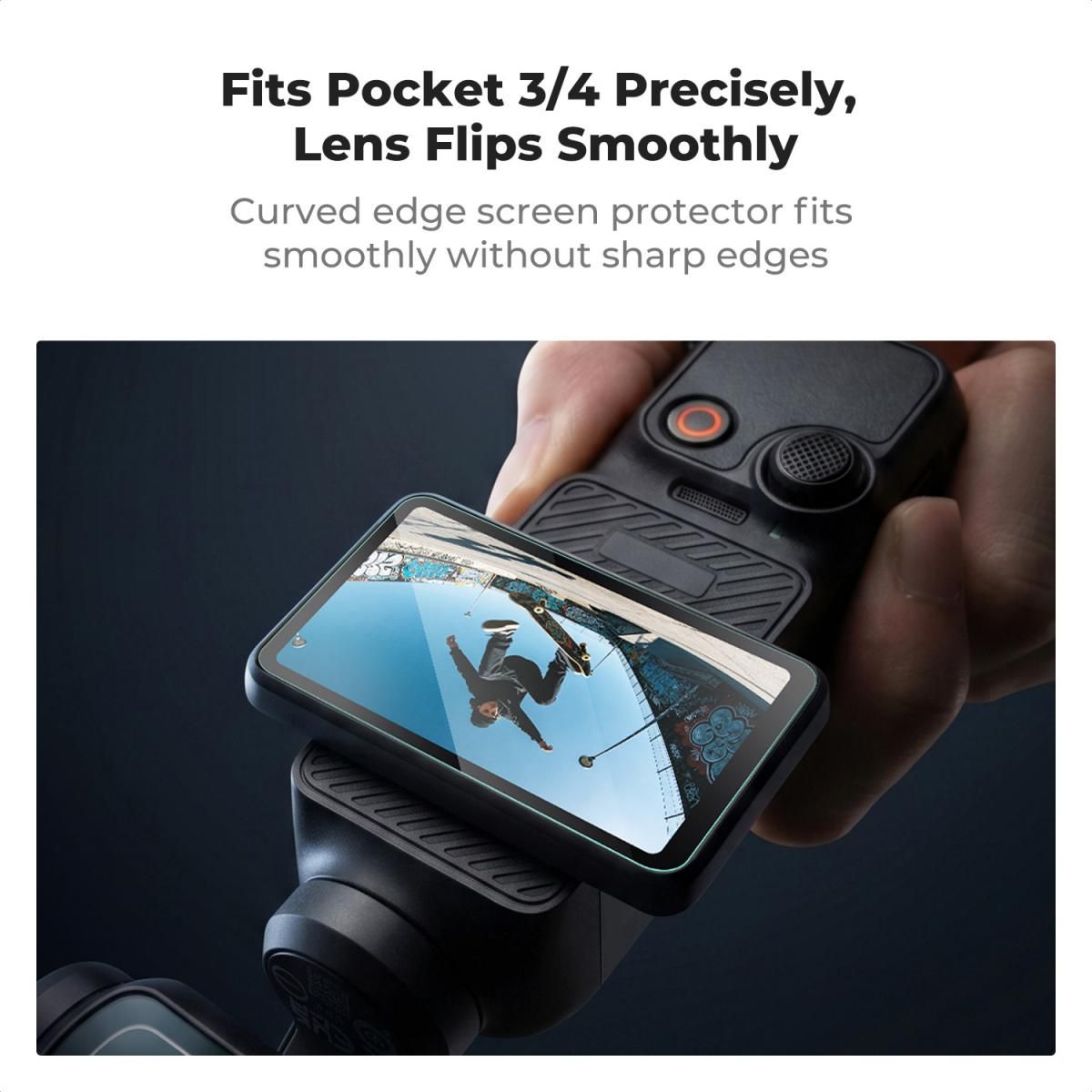 K&F Concept 2-Pack Tempered Glass 9H για Προστασία Οθόνης για DJI Osmo Pocket 4/4P/3 (KF20.0019) - Image 3