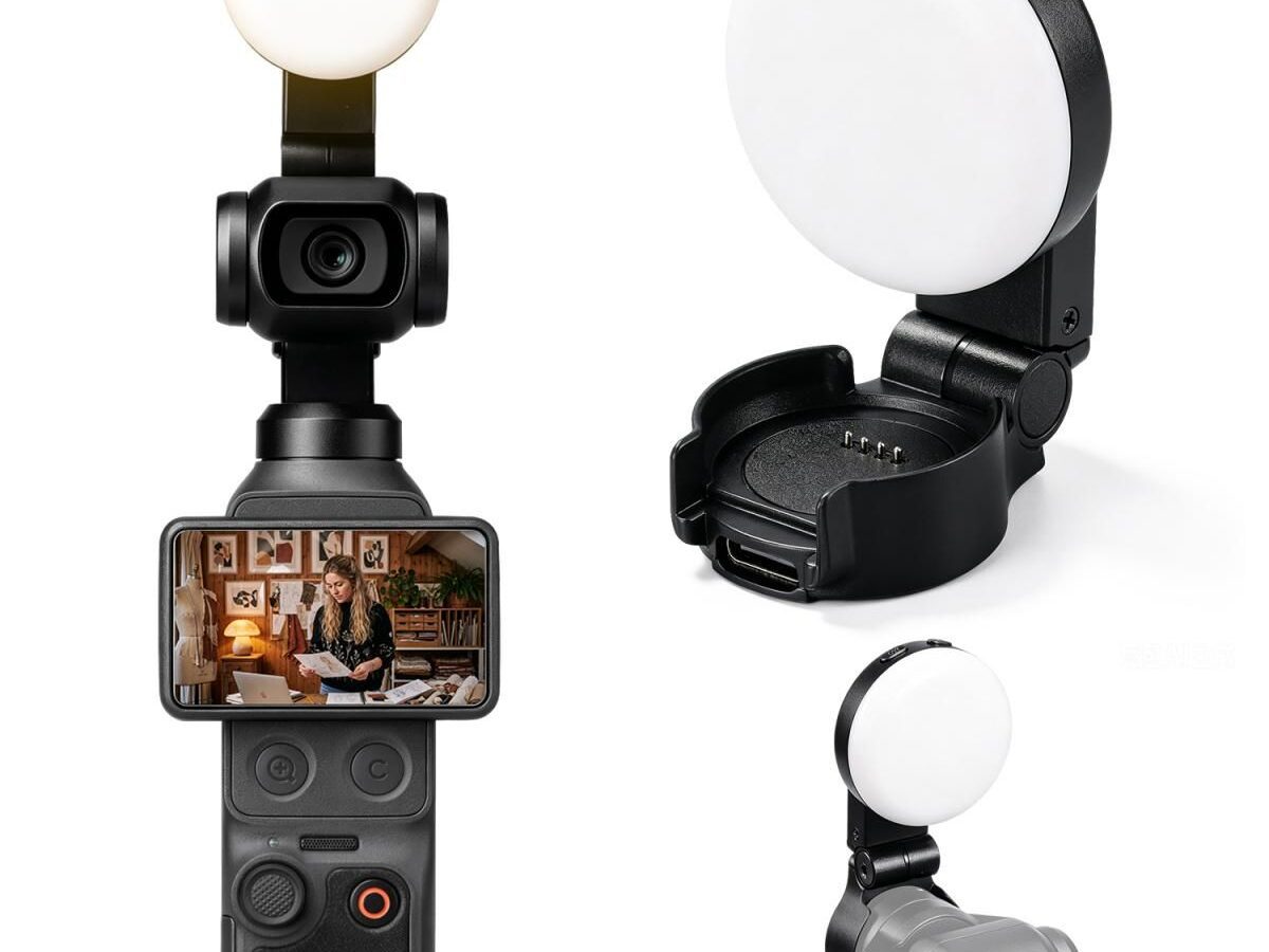 K&F Concept Μαγνητικό LED Φωτιστικό Συμπλήρωσης LM06 για DJI Osmo Pocket 4P / 4 (KF3401.0401.0010)