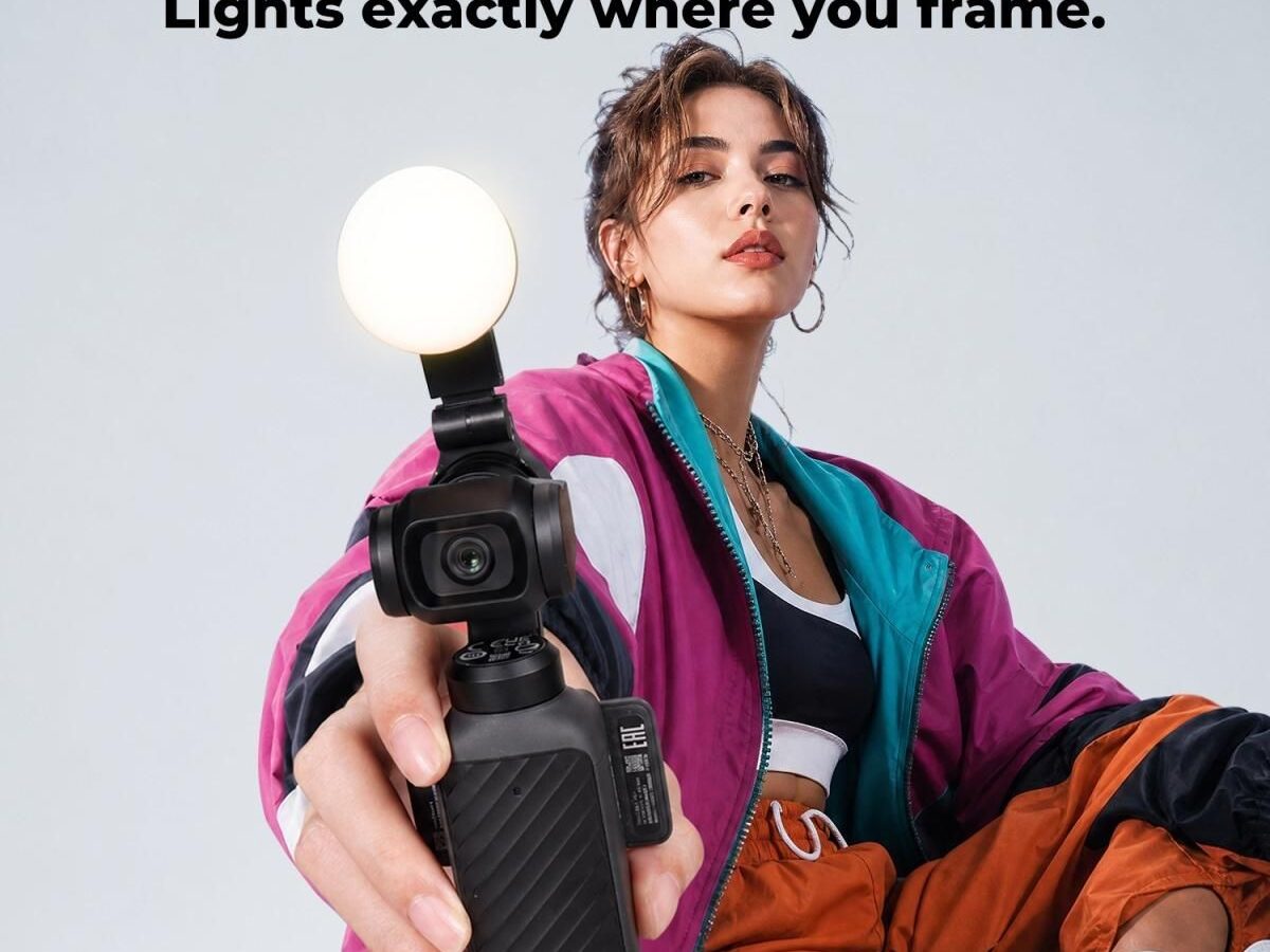 Alternative view of K&F Concept Μαγνητικό LED Φωτιστικό Συμπλήρωσης LM06 για DJI Osmo Pocket 4P / 4 (KF3401.0401.0010)
