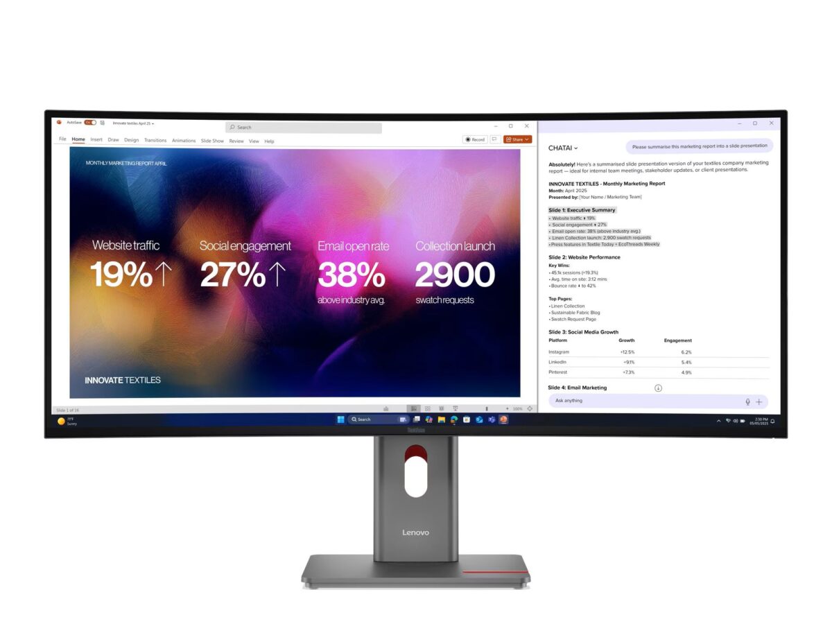 LENOVO Monitor Thinkvision P40wd-40 39.7'' IPS WUHD, HDMi, Display Port,Thunderbolt,Ethernet,Height Adjust,3YearsW